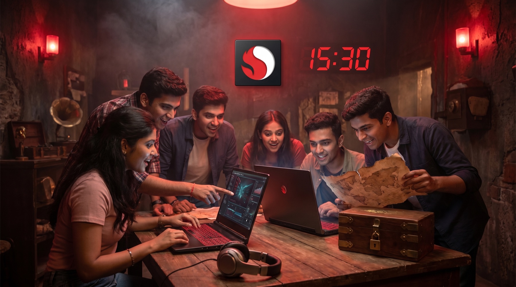 On-device AI escape room