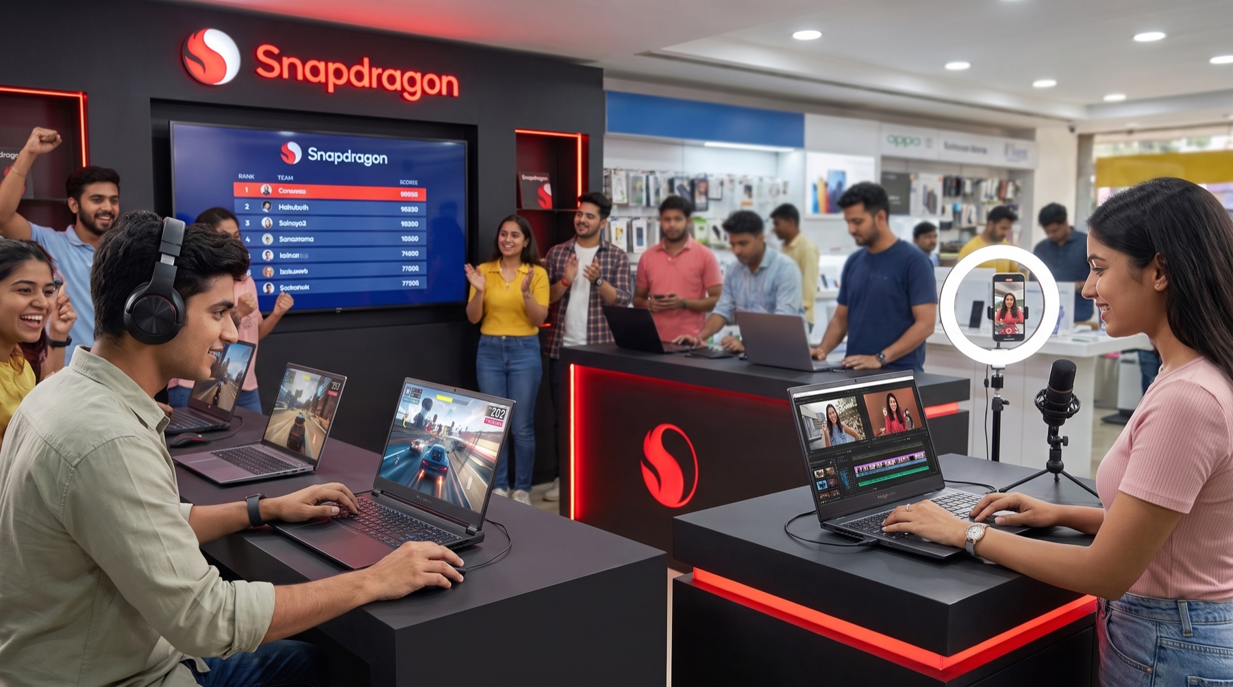 In-store gaming and creator activities